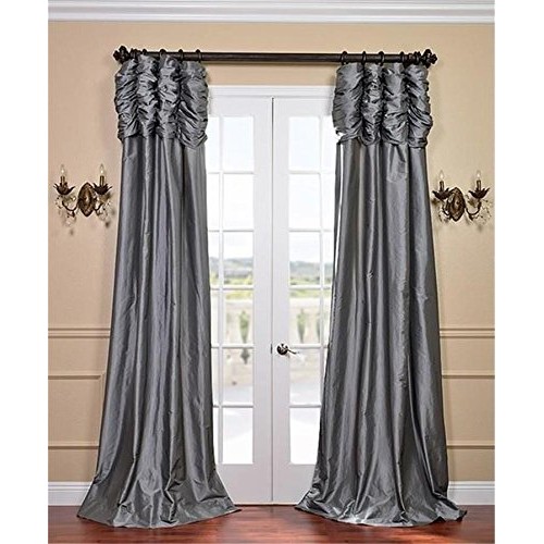 100% Pure Silk Taffeta Fabric Blackish Grey x Ivory Colour 54 by ...
