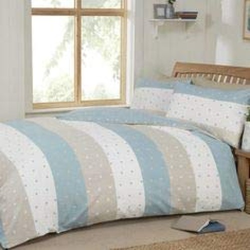 100% Pure Silk Taffeta Fabric Blueish Grey & Cream Stripes Color T...