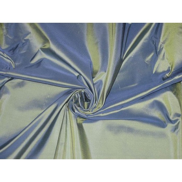 100% Pure Silk Taffeta Fabric ICY Blue Color 54 by The Yard- Hobb...