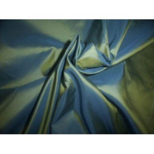 100% Pure Silk Taffeta Fabric ICY Blue Color 54 by The Yard- Hobb...