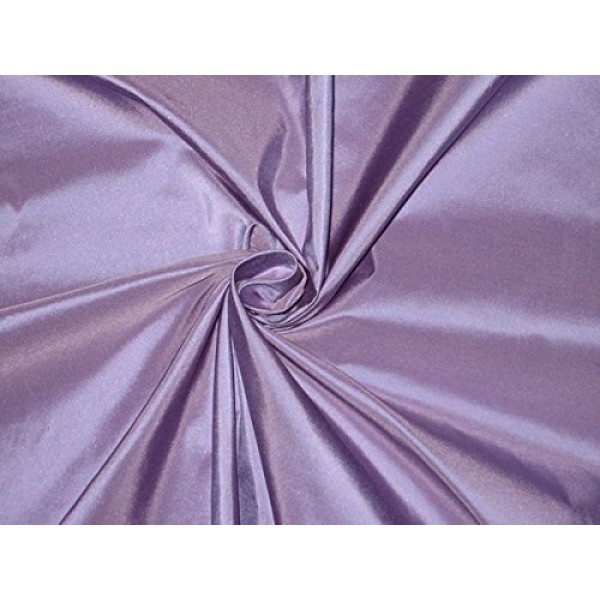 100% Pure SILK TAFFETA FABRIC Lilac Color TAF402