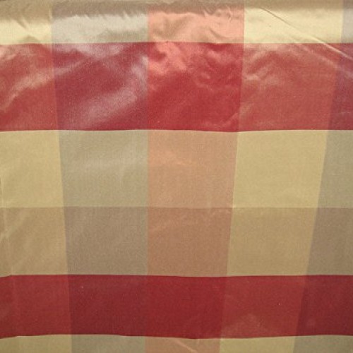 100% Pure Silk Taffeta Fabric Multi Color drapery plaids 54 By th...
