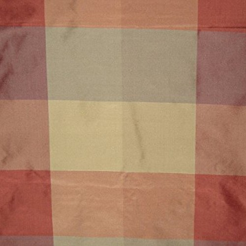100% Pure Silk Taffeta Fabric Multi Color drapery plaids 54 By th...