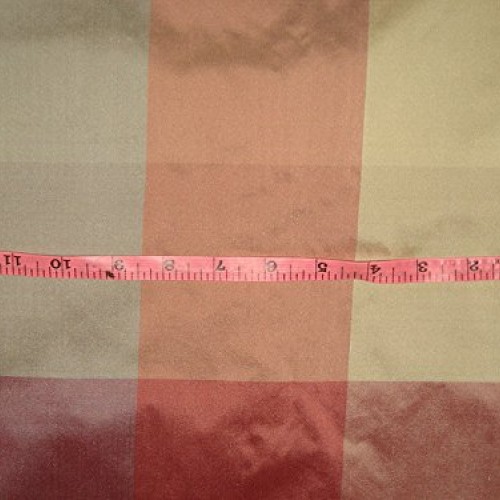 100% Pure Silk Taffeta Fabric Multi Color drapery plaids 54 By th...