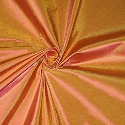 100% pure silk taffeta fabric orange x pink shot color 54 by the ...