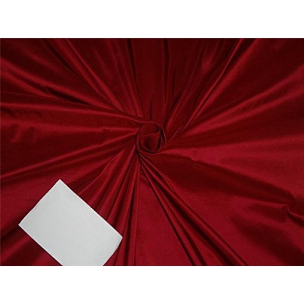 100% pure silk taffeta fabric redish pink color 54 40mm taf#284