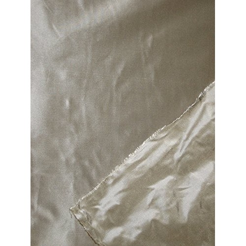 100% Pure Silk Taffeta Fabric Silver with Olive Shot Color 54 by ...