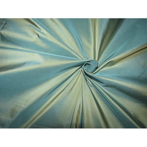 Puresilks 100% Silk Taffeta Fabric 54 Wide Iridescent sea Blue x ...