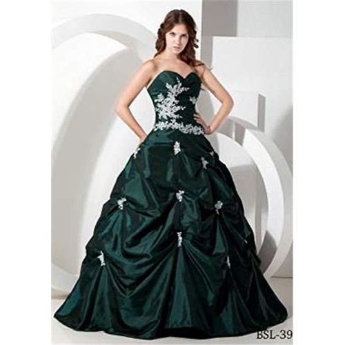 Puresilks 100% Silk Taffeta Fabric Bottle Green x Black Color 54 ...