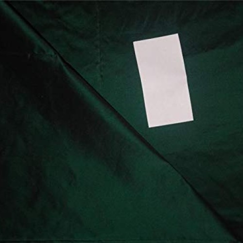 Puresilks 100% Silk Taffeta Fabric Bottle Green x Black Color 54 ...