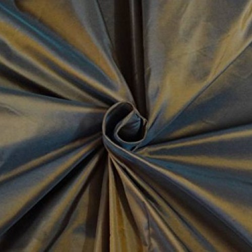 Puresilks 5 Yards of Silk Taffeta Fabric Iridescent Tigers Eye X B...