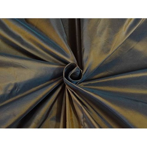 Puresilks 5 Yards of Silk Taffeta Fabric Iridescent Tigers Eye X B...