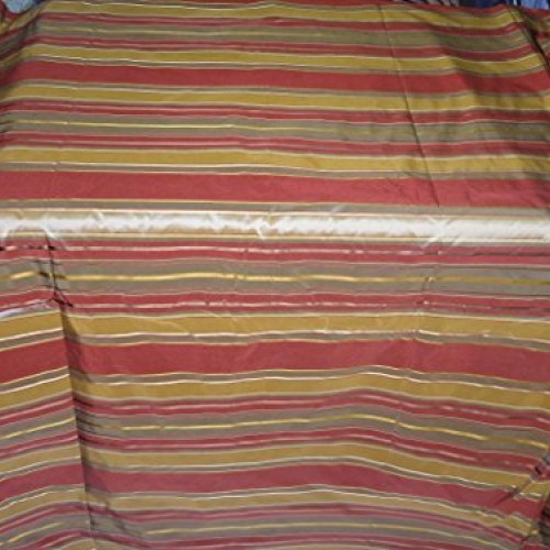 Silk Taffeta Fabric Multi Colour with Satin Stripes 54