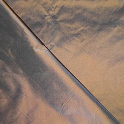 100% pure silk taffeta fabric iridescent tigers eye x...
