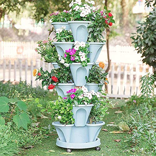 PureZoneA Stackable Vertical Planter Set,Stackable Garden, Indoor ...