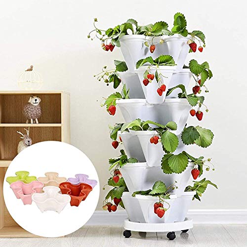 PureZoneA Stackable Vertical Planter Set,Stackable Garden, Indoor ...