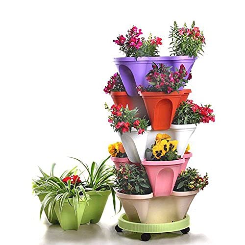 PureZoneA Stackable Vertical Planter Set,Stackable Garden, Indoor ...