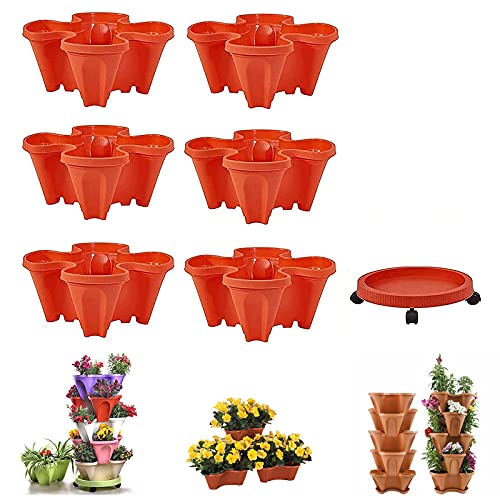 PureZoneA Stackable Vertical Planter Set,Stackable Garden, Indoor ...