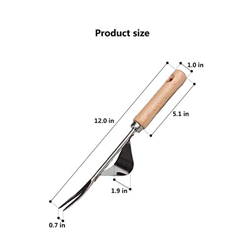 PureZoneA Weeding Tool Garden Weeding Fork Manual Weed Puller Hand...