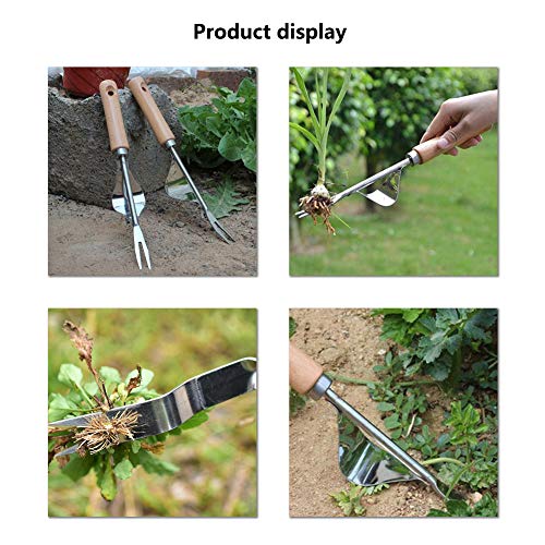PureZoneA Weeding Tool Garden Weeding Fork Manual Weed Puller Hand...