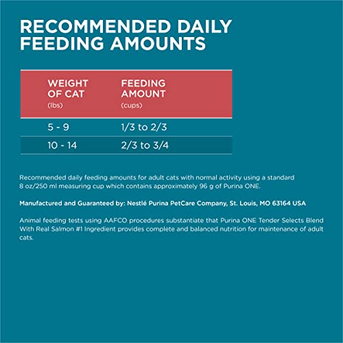 Purina ONE Natural Dry Cat Food, Tender Selects Blend With Real Sa...