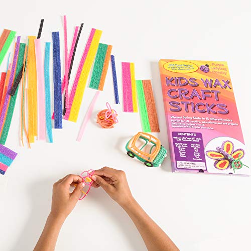 Mega Mix Pack of Kids Wax Craft Sticks - 15 Colors, 2 Lengths - 6 ...