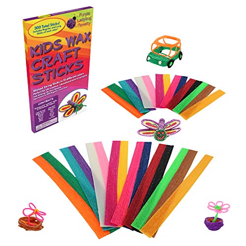 Mega Mix Pack of Kids Wax Craft Sticks - 15 Colors, 2 Lengths - 6 ...