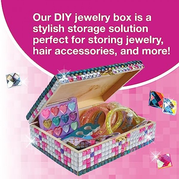 PURPLE LADYBUG Decorate Your Own Sparkly Little Girls Jewelry Box ...