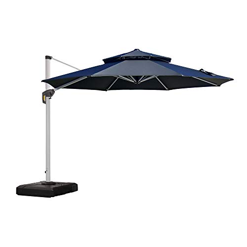 PURPLE LEAF 11 Feet Patio Umbrella Outdoor Round Umbrella Large Ca...