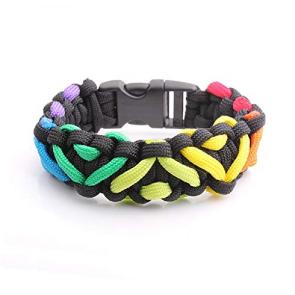 Paracord Cord 550 Multifunction Paracord Ropes 12 Colors 10 Feet,T...