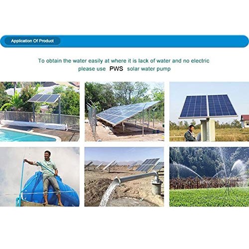 PWS Stainless 316 Solar Water Pump Kit, Solar Borehole Pump,, JS3-...