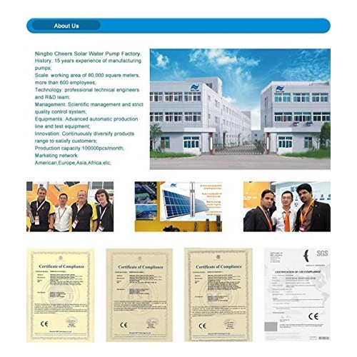 PWS Stainless 316 Solar Water Pump Kit, Solar Borehole Pump,, JS3-...
