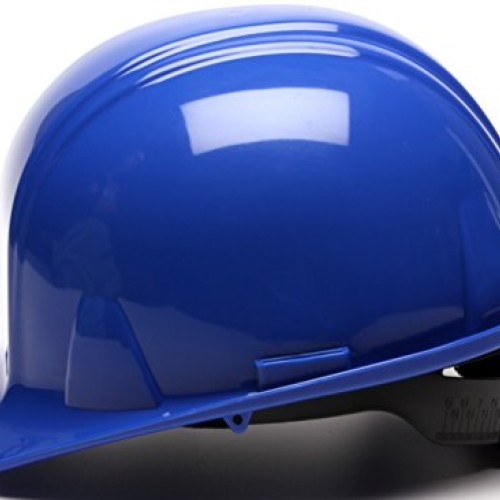 Pyramex Cap Style 4 Point Ratchet Suspension Hard Hat with Rain Tr...