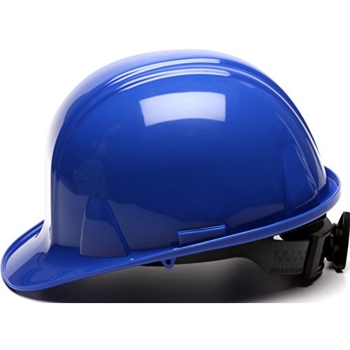 Pyramex Cap Style 4 Point Ratchet Suspension Hard Hat with Rain Tr...