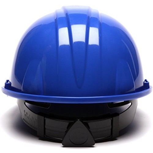 Pyramex Cap Style 4 Point Ratchet Suspension Hard Hat with Rain Tr...
