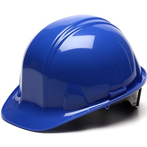 Pyramex Cap Style 4 Point Ratchet Suspension Hard Hat with Rain Tr...