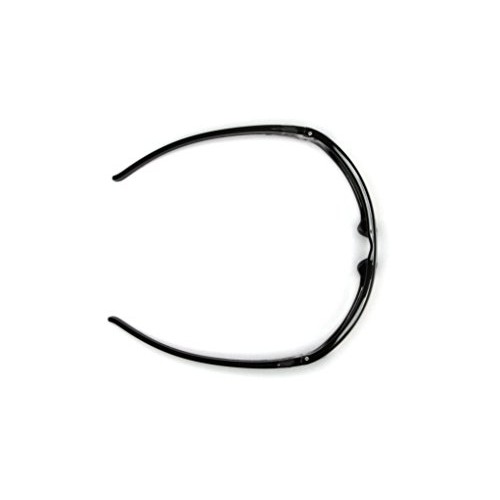 Pyramex Goliath Safety Eyewear, Black Frame, Silver Mirror Lens