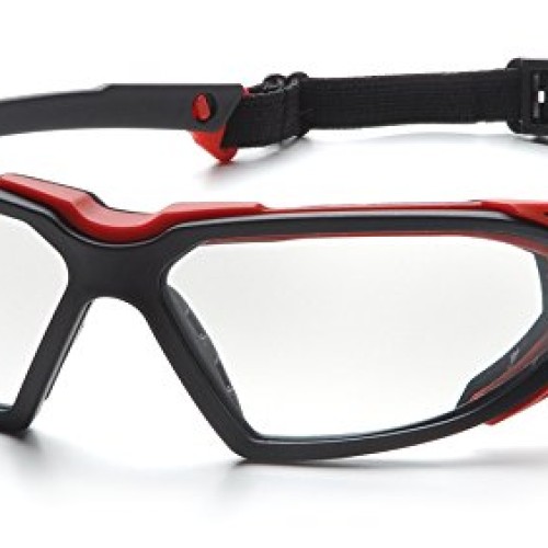 Pyramex Highlander Safety Eyewear, Clear Anti-Fog Lens With Black/...