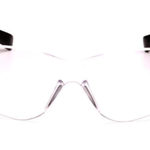 Pyramex Mini Ztek Safety Eyewear, Clear Anti-Fog Lens With Clear F...
