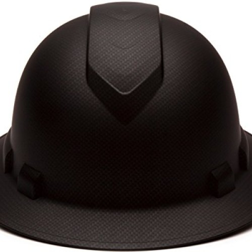 Pyramex Ridgeline Full Brim Hard Hat, 4-Point Ratchet Suspension, ...