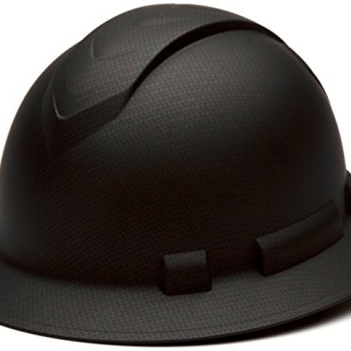 Pyramex Ridgeline Full Brim Hard Hat, 4-Point Ratchet Suspension, ...