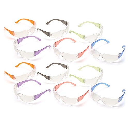 Pyramex S4110SMP Intruder Safety Glasses 12 Pack, Clear Lens wit...