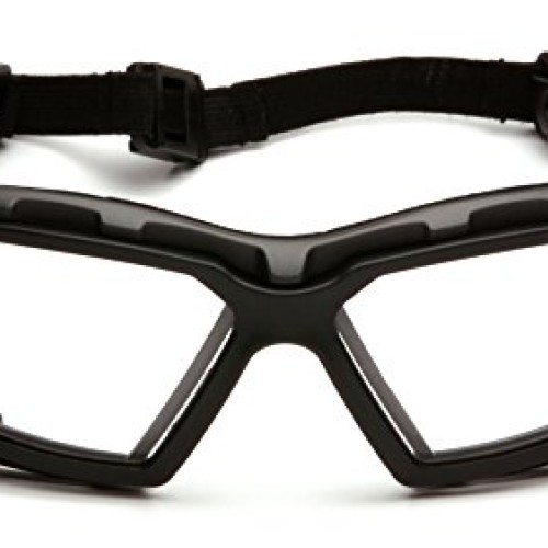 Pyramex Safety Highlander XP Eyewear, Black-Gray Frame/Clear Anti-...