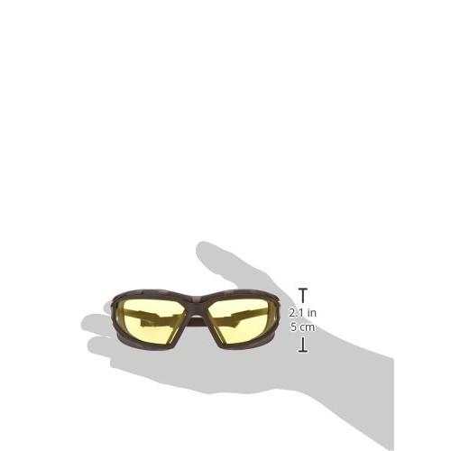 Pyramex Safety Highlander XP Eyewear, Black-Gray Frame/Clear Anti-...