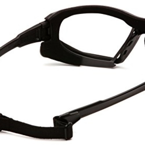 Pyramex Safety Highlander XP Eyewear, Black-Gray Frame/Clear Anti-...