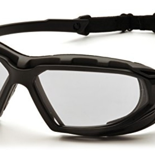 Pyramex Safety Highlander XP Eyewear, Black-Gray Frame/Clear Anti-...