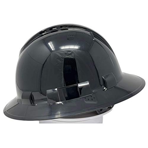 Pyramex Safety Ridgeline Full Brim Hard Hat, Vented, 4 Point Ratch...