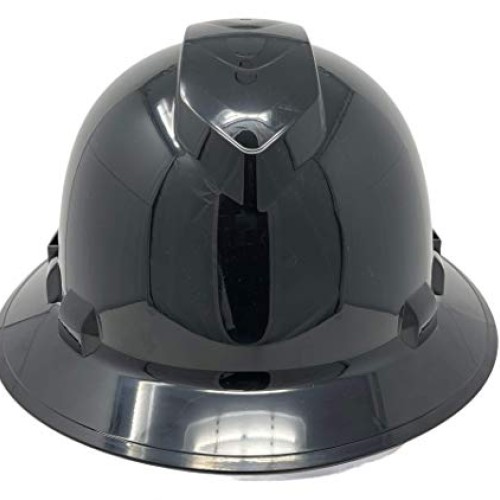 Pyramex Safety Ridgeline Full Brim Hard Hat, Vented, 4 Point Ratch...
