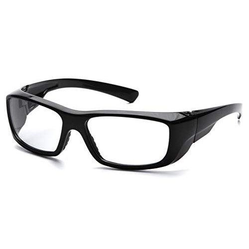 Pyramex Safety SB7910DRX Emerge Safety Glasses, Black Frame, Clear...