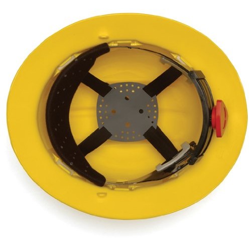 Pyramex Safety SL Series Full Brim Hard Hat, 4-Point Ratchet Suspe...